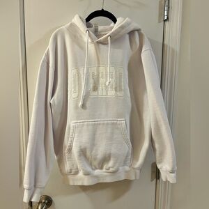 Loverboy White Merch Hoodie, M